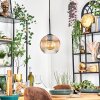 Koyoto Hanglamp, Kogellampje, Hanglamp 20 cm Amber, Duidelijk, 1-licht