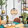 Koyoto Hanglamp, Kogellampje, Hanglamp 20 cm Amber, Duidelijk, 1-licht