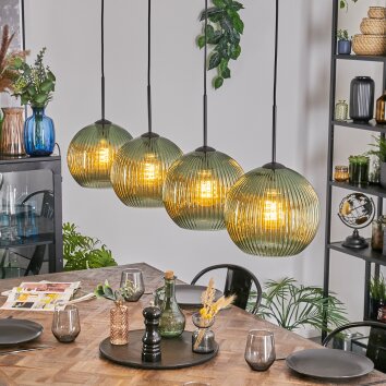 Koyoto Hanglamp, Kogellampje, Hanglamp Groen, 4-lichts