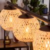 Basto Hanglamp, Kogellampje, Hanglamp Natuurlijke kleuren, 4-lichts