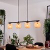 Basto Hanglamp, Kogellampje, Hanglamp Natuurlijke kleuren, 4-lichts