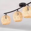Basto Plafondlamp, Kogellampje Natuurlijke kleuren, 4-lichts
