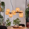 Basto Hanglamp, Kogellampje, Hanglamp Natuurlijke kleuren, 8-lichts