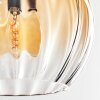 Koyoto Plafondlamp, Kogellampje Amber, Duidelijk, 4-lichts