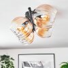 Koyoto Plafondlamp, Kogellampje Amber, Duidelijk, 4-lichts