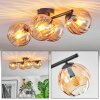 Koyoto Plafondlamp, Kogellampje Amber, 4-lichts