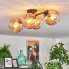 Koyoto Plafondlamp, Kogellampje Amber, 4-lichts