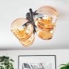 Koyoto Plafondlamp, Kogellampje Amber, 4-lichts