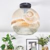 Ripoll Plafondlamp, Kogellampje Amber, Duidelijk, 1-licht