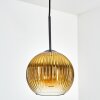 Koyoto Hanglamp, Kogellampje, Hanglamp 20 cm Goud, Duidelijk, 1-licht