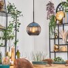 Koyoto Hanglamp, Kogellampje, Hanglamp Blauw, 1-licht