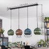 Koyoto Hanglamp, Kogellampje, Hanglamp Blauw, Groen, Koperkleurig, 4-lichts