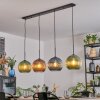 Koyoto Hanglamp, Kogellampje, Hanglamp Blauw, Groen, Koperkleurig, 4-lichts