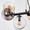 Gastor Hanglamp, Kogellampje, Hanglamp Amber, Duidelijk, Rookkleurig, 8-lichts
