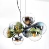 Gastor Hanglamp, Kogellampje, Hanglamp Blauw, Chroom, Groen, Duidelijk, Rookkleurig, 8-lichts