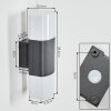 Felor Wandlamp voor buiten, Licht omhoog & omlaag, Wandlamp LED Antraciet, 2-lichts
