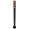 Globo BOSTON Pad licht Zwart, 1-licht, Bewegingsmelder