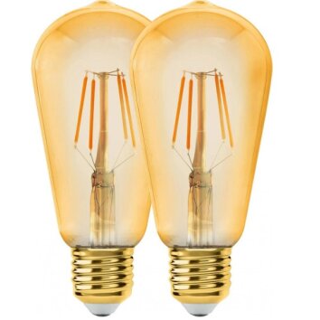 Eglo  2 x  E27 6 watt 2200 Kelvin 650 lumen