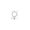 Osram E27 LED 4 Watt warm wit dimbaar 220 Lumen