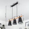 Andian Hanglamp Natuurlijke kleuren, Zwart, 3-lichts