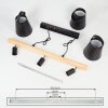 Andian Hanglamp Natuurlijke kleuren, Zwart, 3-lichts