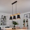 Andian Hanglamp Natuurlijke kleuren, Zwart, 3-lichts