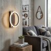 Galen Wandlamp LED houtlook, Zwart, 1-licht