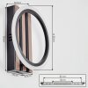 Galen Wandlamp LED houtlook, Zwart, 1-licht