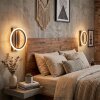Galen Wandlamp LED houtlook, Zwart, 1-licht