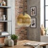 Koyoto Hanglamp, Kogellampje, Hanglamp 12 cm Goud, Duidelijk, 1-licht