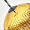 Koyoto Hanglamp, Kogellampje, Hanglamp 12 cm Goud, Duidelijk, 1-licht