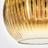 Koyoto Hanglamp, Kogellampje, Hanglamp 12 cm Goud, Duidelijk, 1-licht