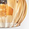 Koyoto Plafondlamp, Kogellampje Amber, Rookkleurig, 4-lichts