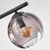Koyoto Plafondlamp, Kogellampje Amber, Rookkleurig, 4-lichts