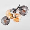 Koyoto Plafondlamp, Kogellampje Amber, Rookkleurig, 4-lichts