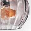 Koyoto Plafondlamp, Kogellampje Amber, Duidelijk, Rookkleurig, 4-lichts