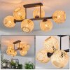 Basto Plafondlamp, Kogellampje Natuurlijke kleuren, 6-lichts