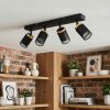 Fenik Plafondlamp Zwart, 4-lichts