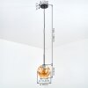 Ripoll Hanglamp, Kogellampje, Hanglamp Amber, 1-licht