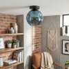 Ripoll Plafondlamp, Kogellampje Blauw, 1-licht