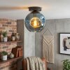 Ripoll Plafondlamp, Kogellampje Blauw, 1-licht