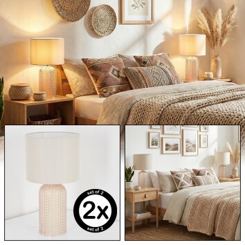 Fonil Tafellamp Champagne, 1-licht