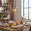 Ripoll Hanglamp, Kogellampje, Hanglamp Duidelijk, Rookkleurig, 1-licht