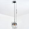 Ripoll Hanglamp, Kogellampje, Hanglamp Duidelijk, Rookkleurig, 1-licht