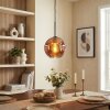 Ripoll Hanglamp, Kogellampje, Hanglamp Koperkleurig, 1-licht