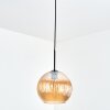 Koyoto Hanglamp, Kogellampje, Hanglamp Amber, 1-licht