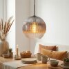 Koyoto Hanglamp, Kogellampje, Hanglamp Duidelijk, Rookkleurig, 1-licht