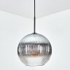 Koyoto Hanglamp, Kogellampje, Hanglamp Duidelijk, Rookkleurig, 1-licht