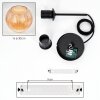 Koyoto Hanglamp, Kogellampje, Hanglamp Amber, 1-licht
