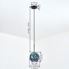 Ripoll Hanglamp, Kogellampje, Hanglamp Blauw, 1-licht